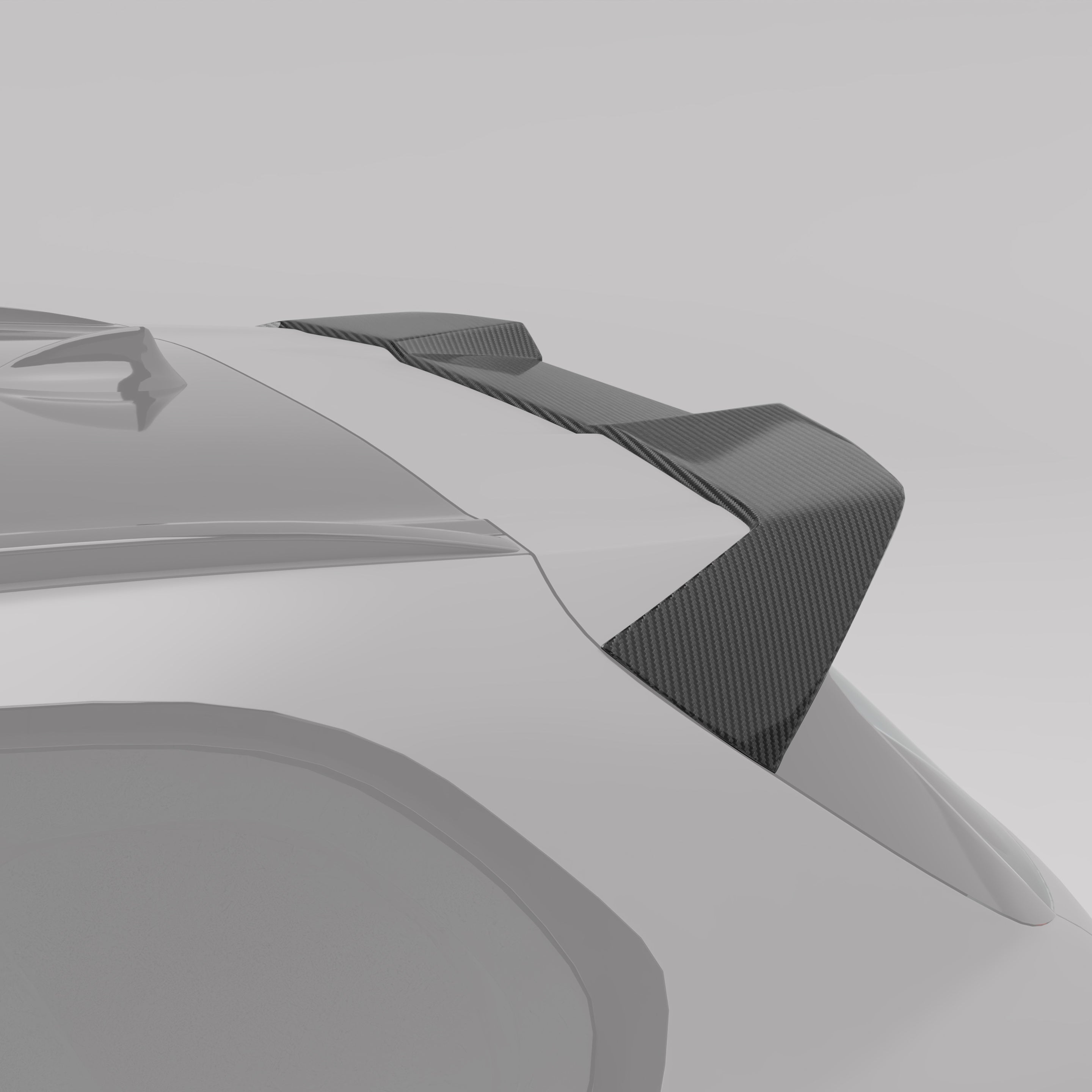 RevoZport Carbon Fiber Roof Spoiler Compatible With BMW X5M F95 PRE LCI