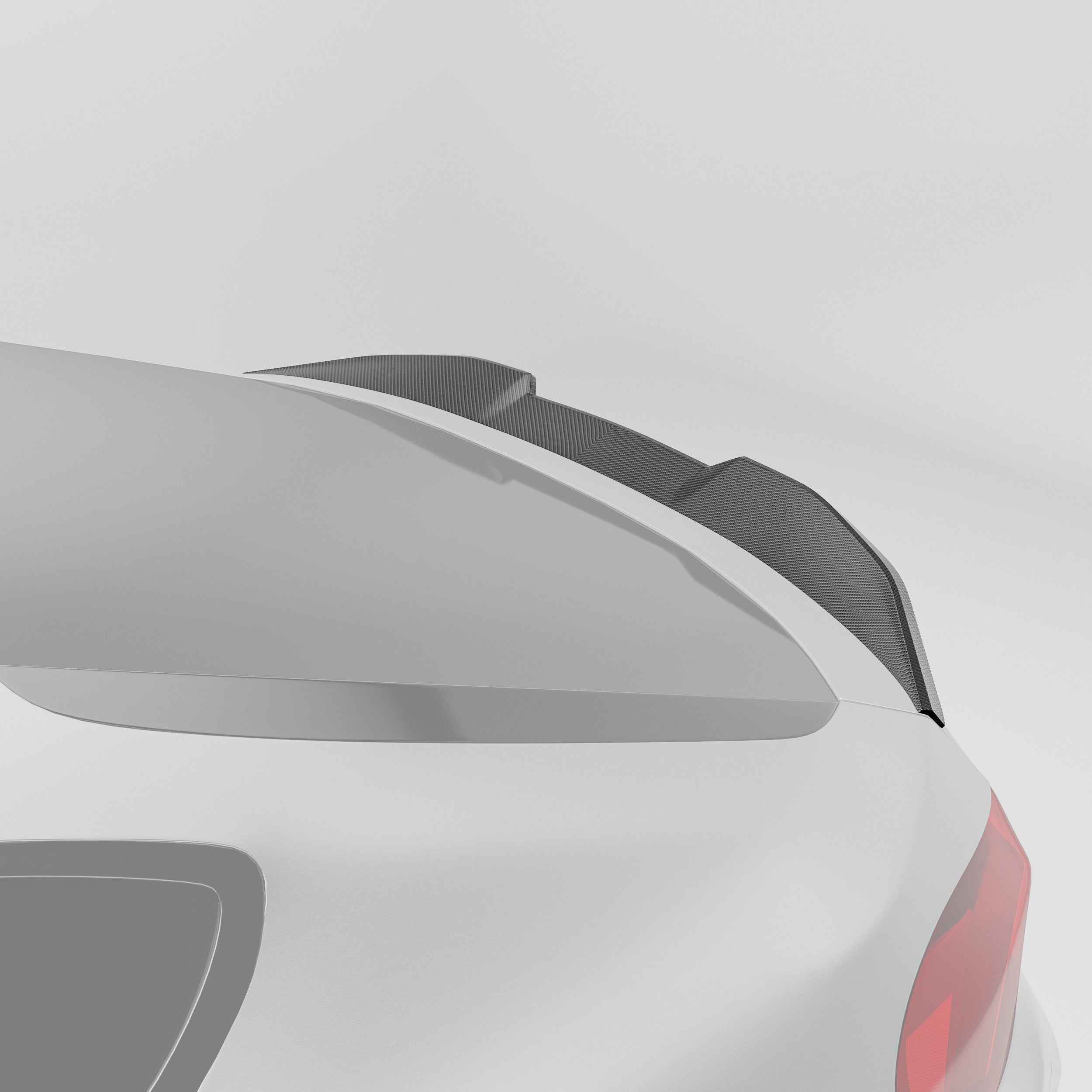 RevoZport Carbon Fiber Rear Spoiler Compatible With BMW X6M F96 PRE LCI