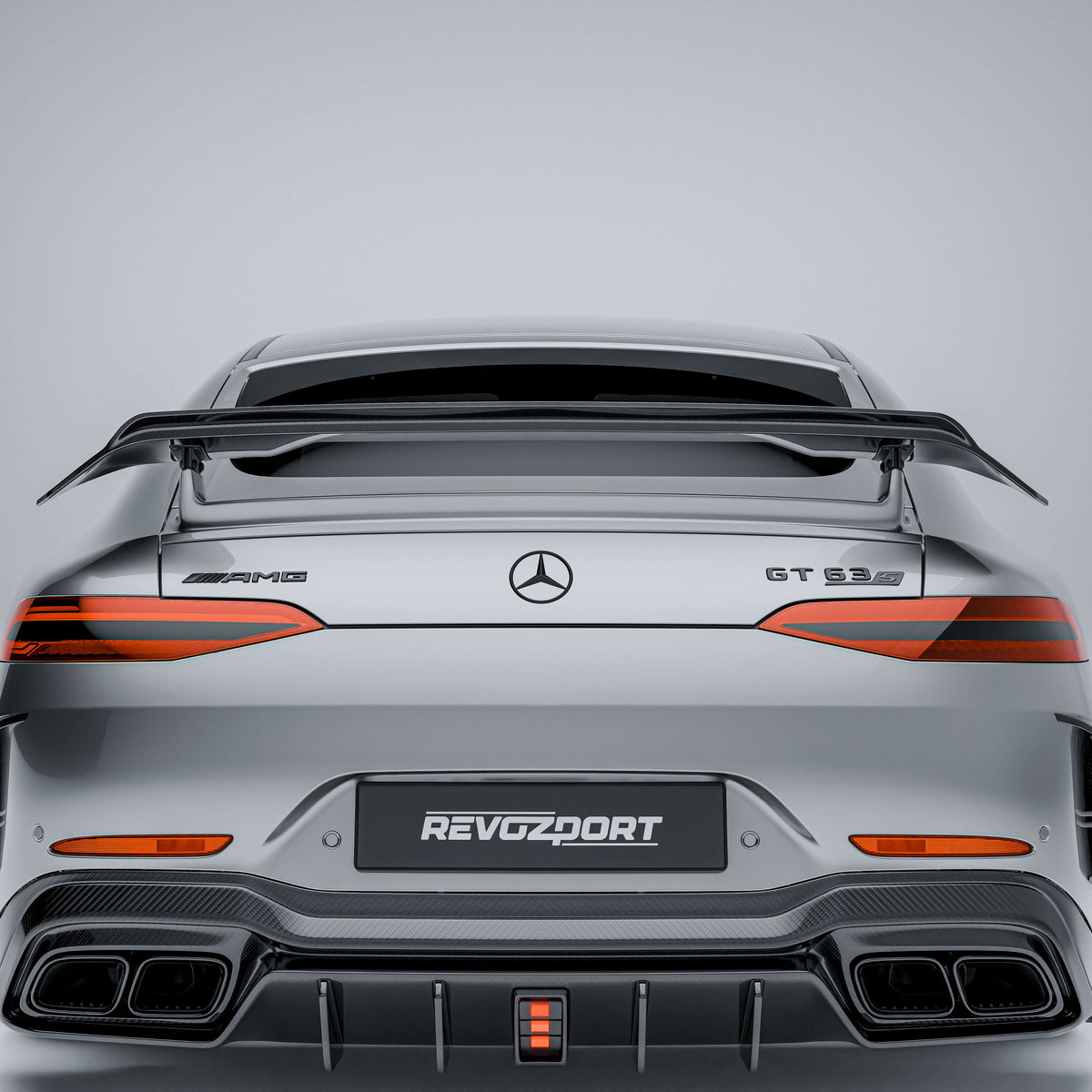 RevoZport Carbon Fiber Rear Spoiler Compatible With Mercedes-AMG GT 63 S X290