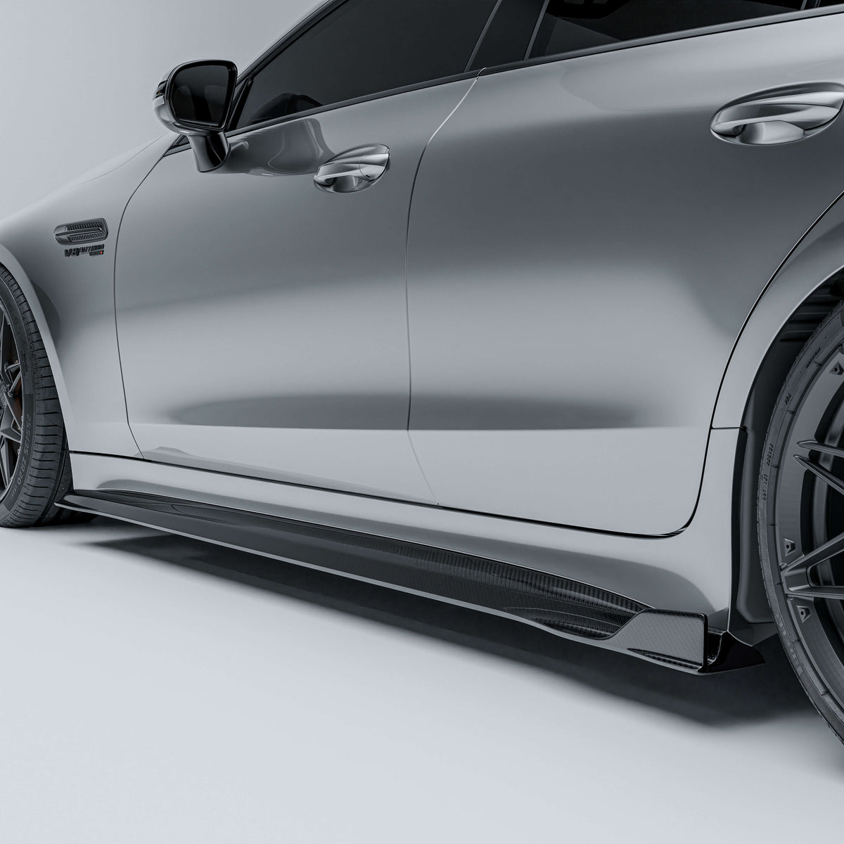 RevoZport Carbon Fiber Side Skirts Compatible With Mercedes-AMG GT 63 S X290