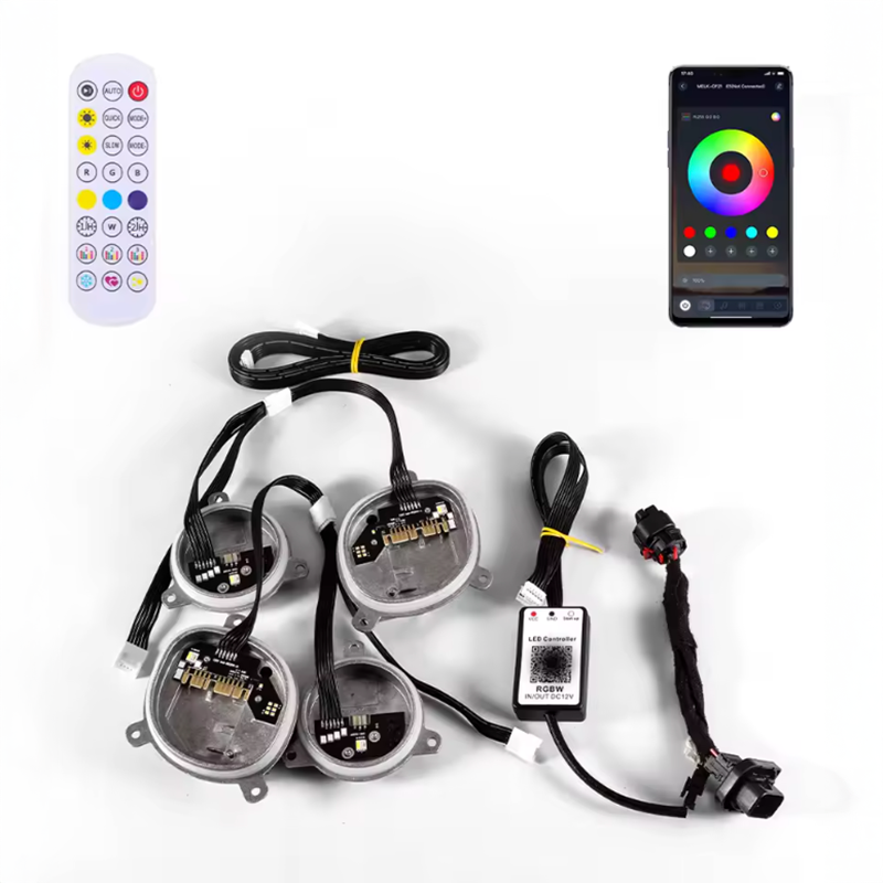 Modules de phares de jour jaunes (Phares LED) - Compatibles avec BMW Série 3 (G20/G21)