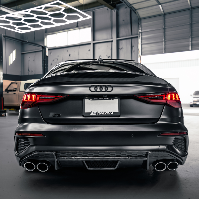 SV1 Carbon Fiber Rear Diffuser Compatible With Audi A3/S3 (8Y)