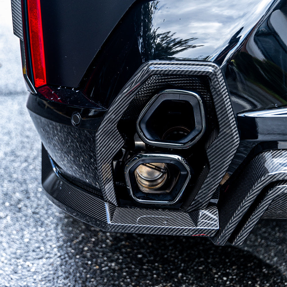 SOOQOO Prepreg Carbon Fiber Exhaust Tips Compatible With BMW XM (G09)