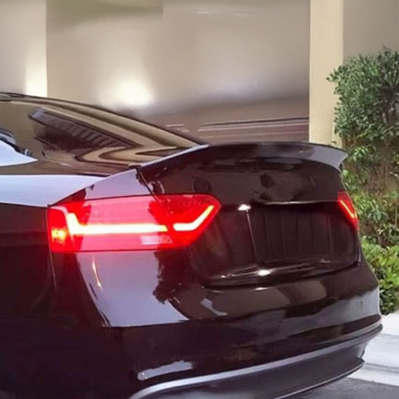 Verlängerter Heckspoiler aus Kohlefaser, kompatibel mit Audi A5/S5 (B8/B8.5) S Line (Coupé)
