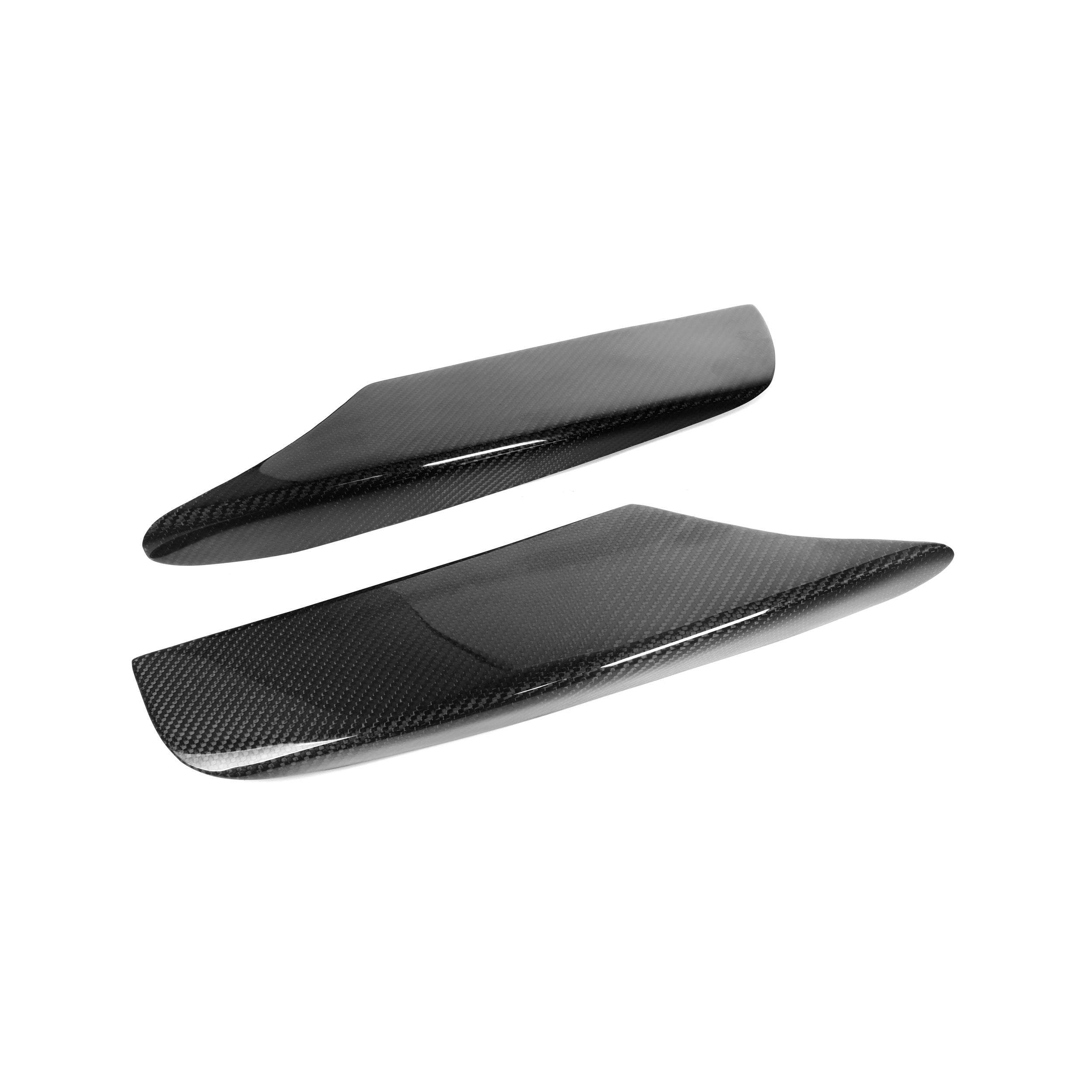 V1 Carbon Fiber Front Bumper Upper Trims - Compatible with BMW M6 (F06/F12/F13)