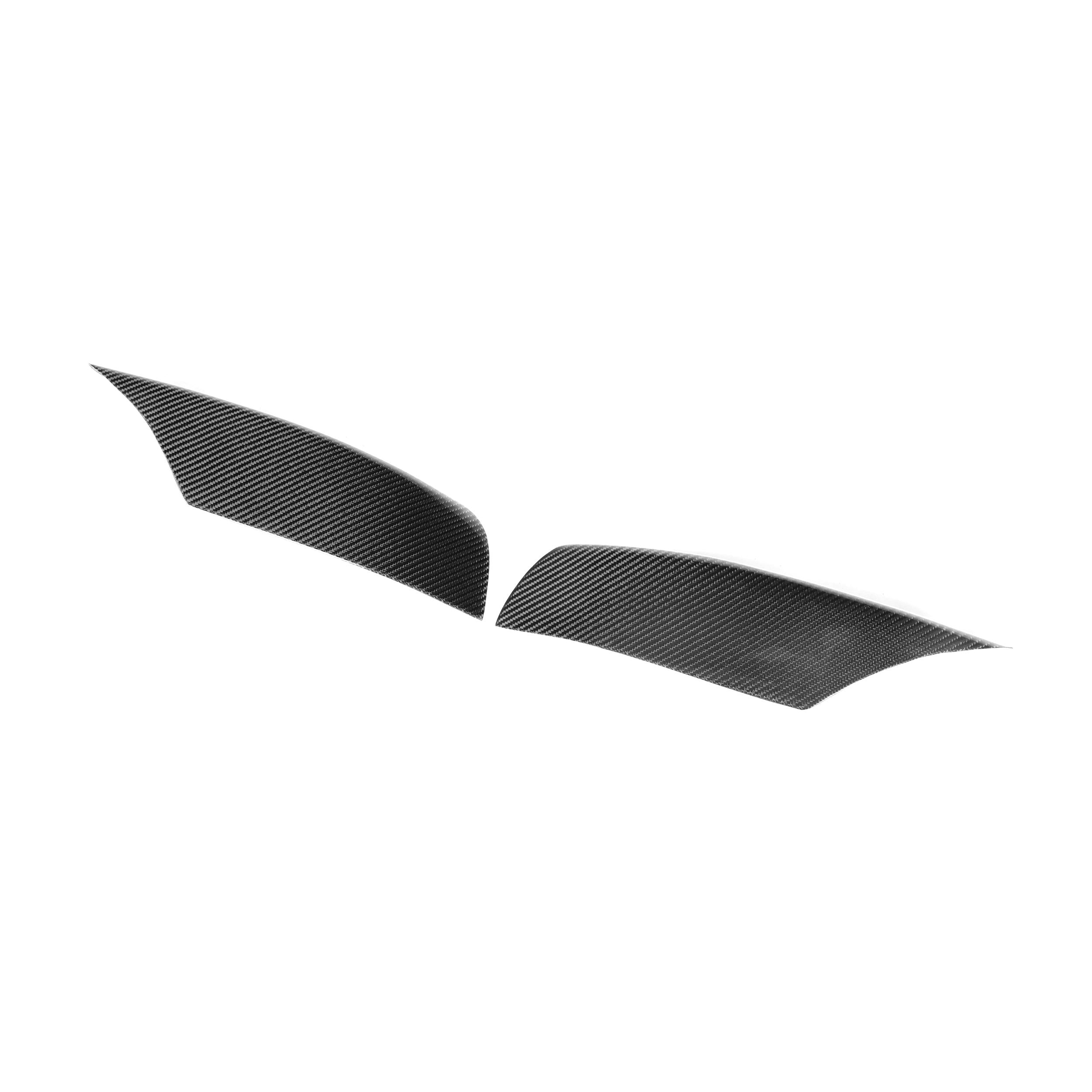 V1 Carbon Fiber Front Bumper Upper Trims - Compatible with BMW M6 (F06/F12/F13)