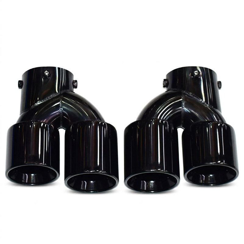 V1 Black Exhaust Tips - Compatible with BMW 3 Series M340I/M340D (G20/G21)