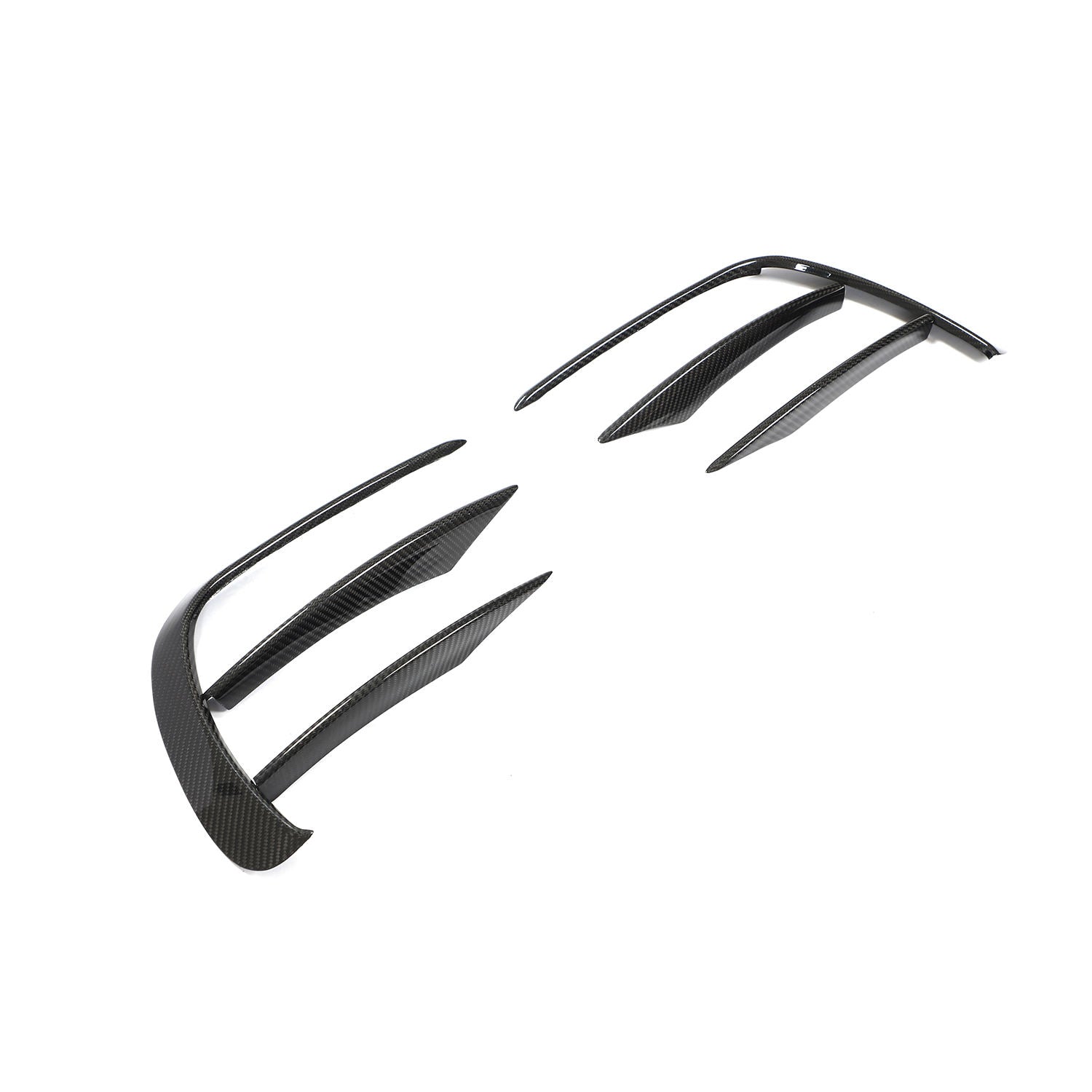 Facelift Future Design Carbon Fiber Front Bumper Vent Trims - Compatible With Mercedes E53 (W213)