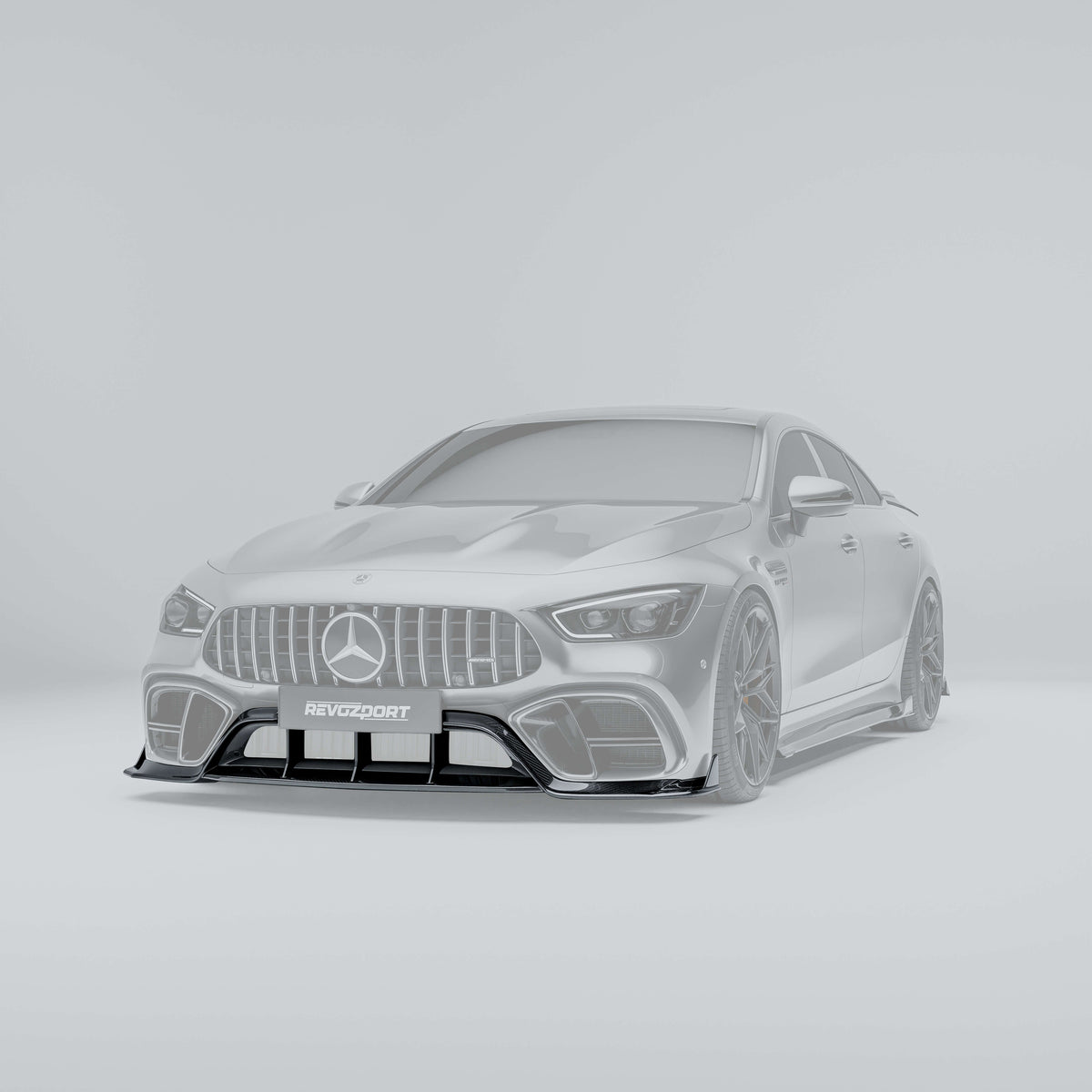 RevoZport Carbon Fiber Front Lip Compatible With Mercedes-AMG GT 63 S X290