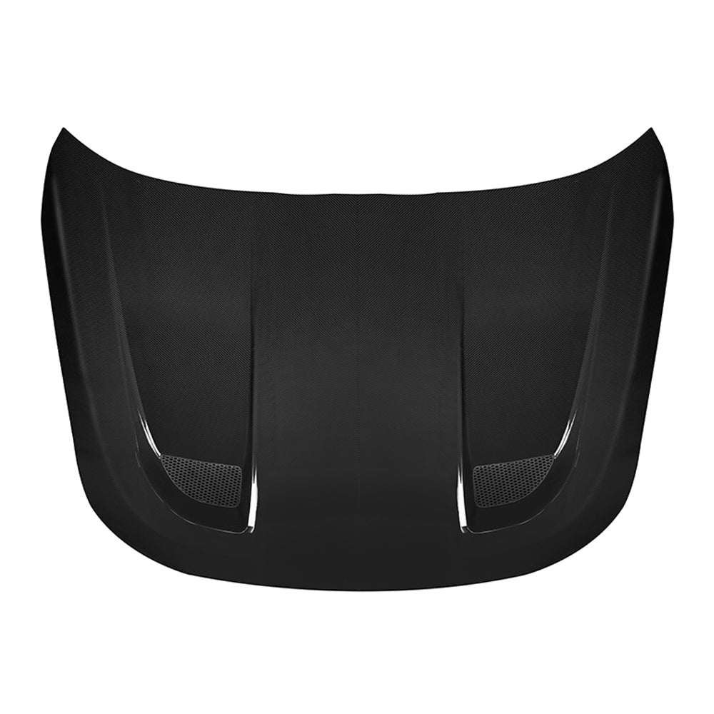 SOOQOO kulfiber motorhjelmsudskiftning - kompatibel med BMW M2 (G87)