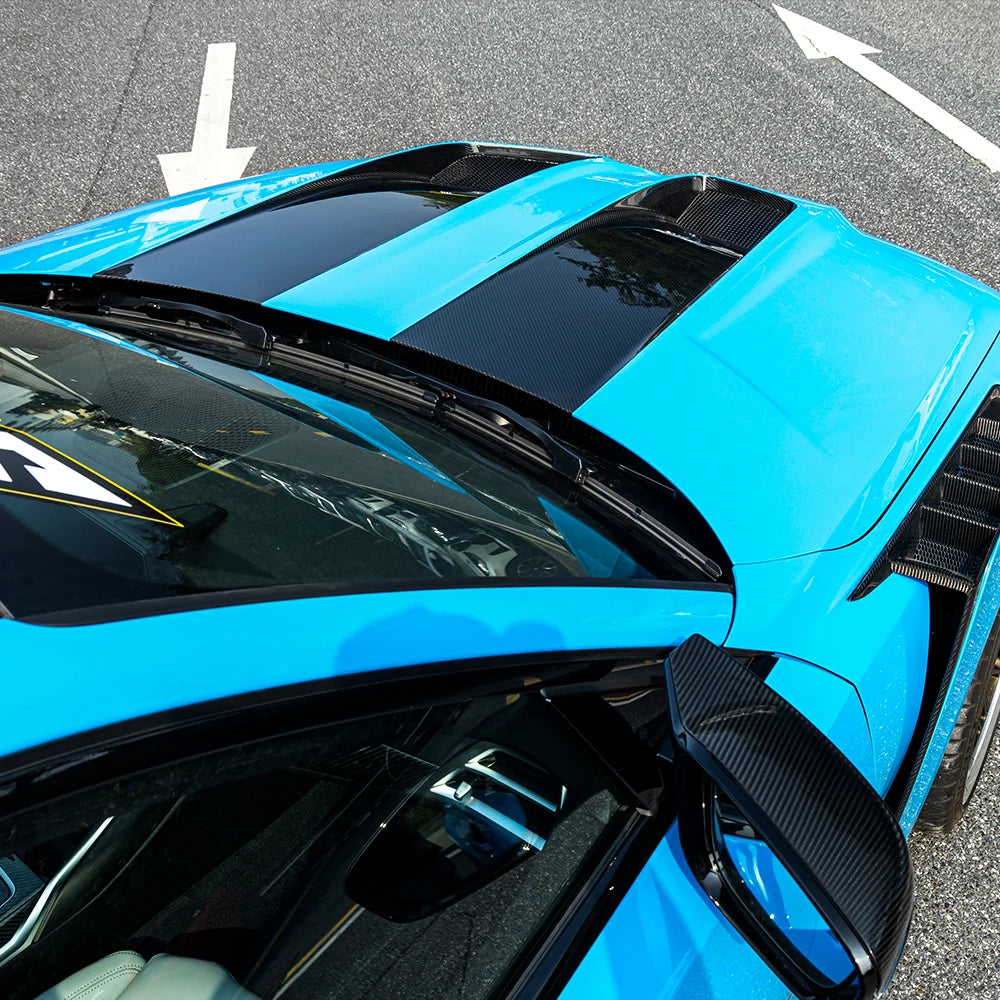 SOOQOO Vented Carbon Fiber Hood - Compatible with BMW M3/M4 (G80/G81/G82/G83)