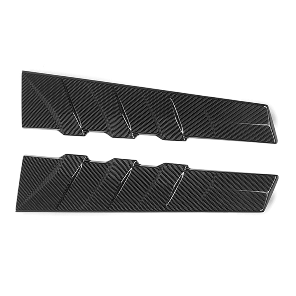 SOOQOO Prepreg Carbon Fiber Rear Window Fins Compatible With BMW 3 Series/M3 (G21/G21 LCI/G81/G81 LCI)