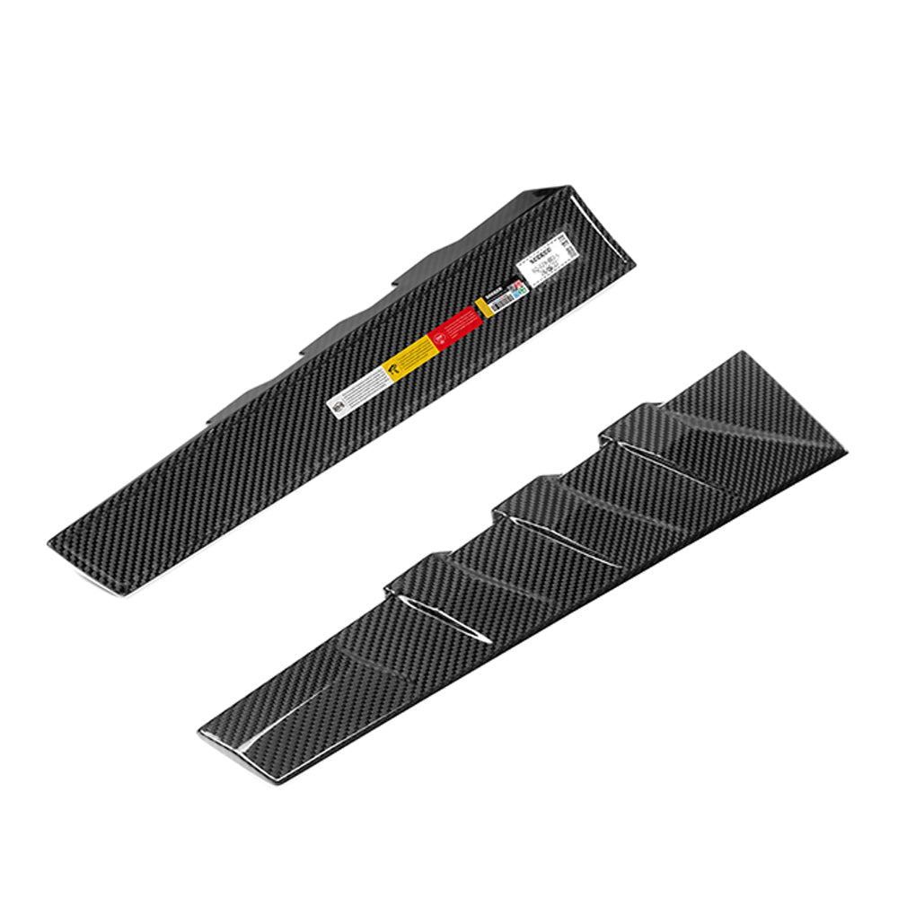 SOOQOO Prepreg Carbon Fiber Rear Window Fins Compatible With BMW 3 Series/M3 (G21/G21 LCI/G81/G81 LCI)