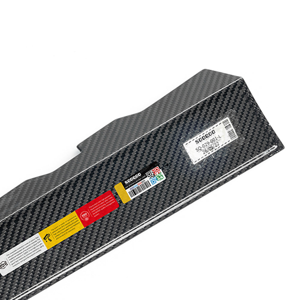 SOOQOO Prepreg Carbon Fiber Rear Window Fins Compatible With BMW 3 Series/M3 (G21/G21 LCI/G81/G81 LCI)