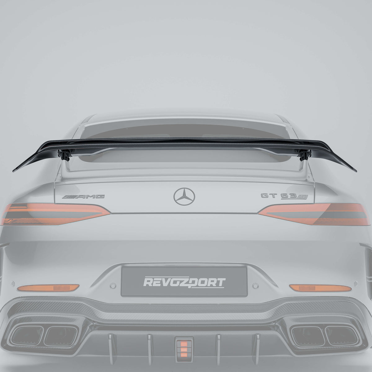 RevoZport Carbon Fiber Rear Spoiler Compatible With Mercedes-AMG GT 63 S X290