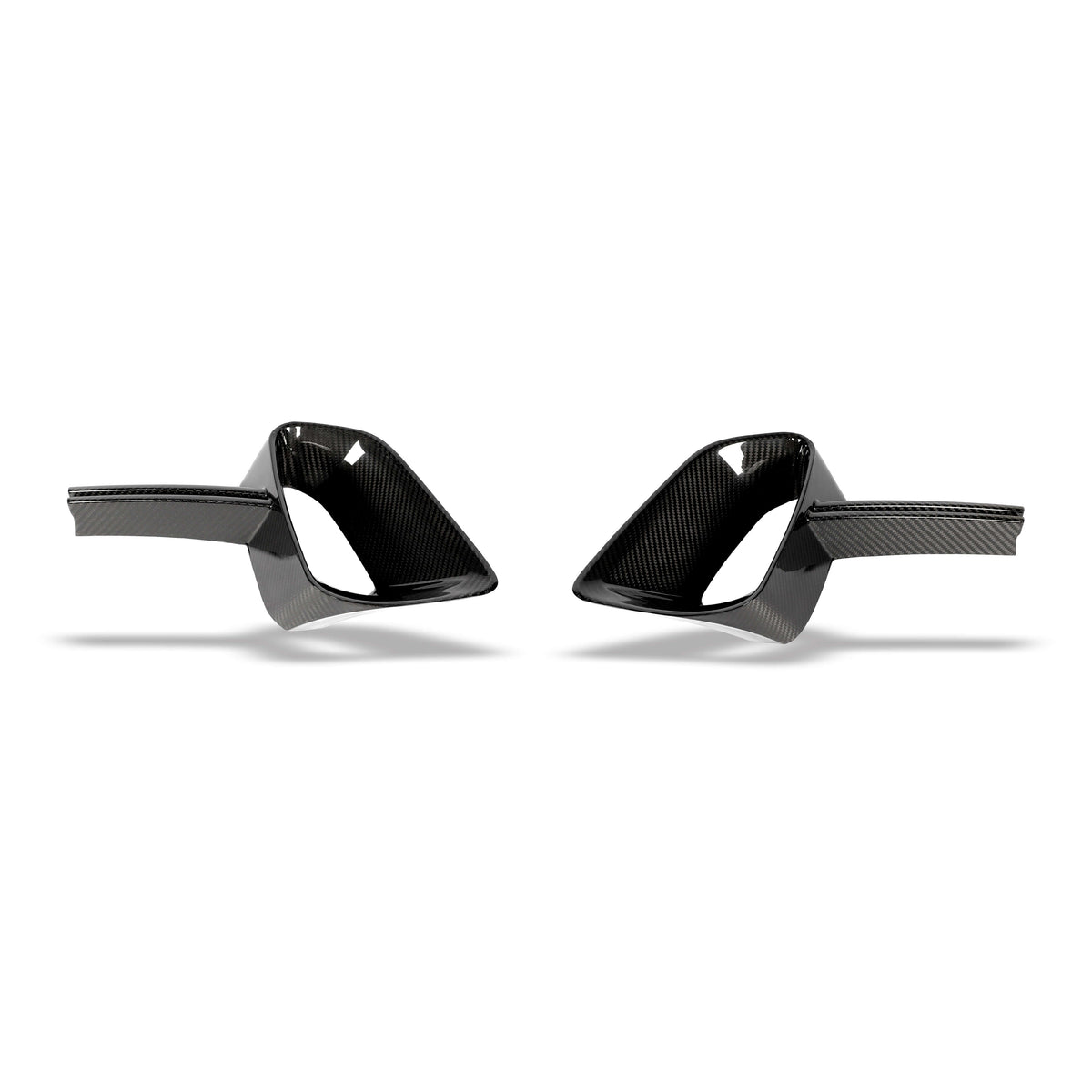 RevoZport Carbon Fiber Front Bumper Vents Compatible With Mercedes-AMG GT 63 S X290