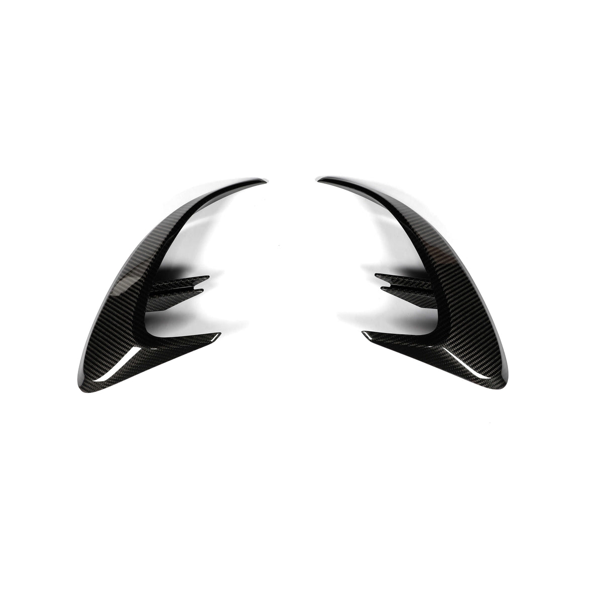 RevoZport Carbon Fiber Rear Bumper Canards Compatible With Mercedes-AMG GT 63 S X290