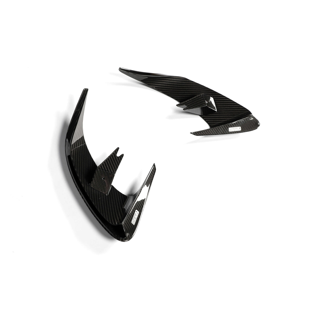 RevoZport Carbon Fiber Rear Bumper Canards Compatible With Mercedes-AMG GT 63 S X290