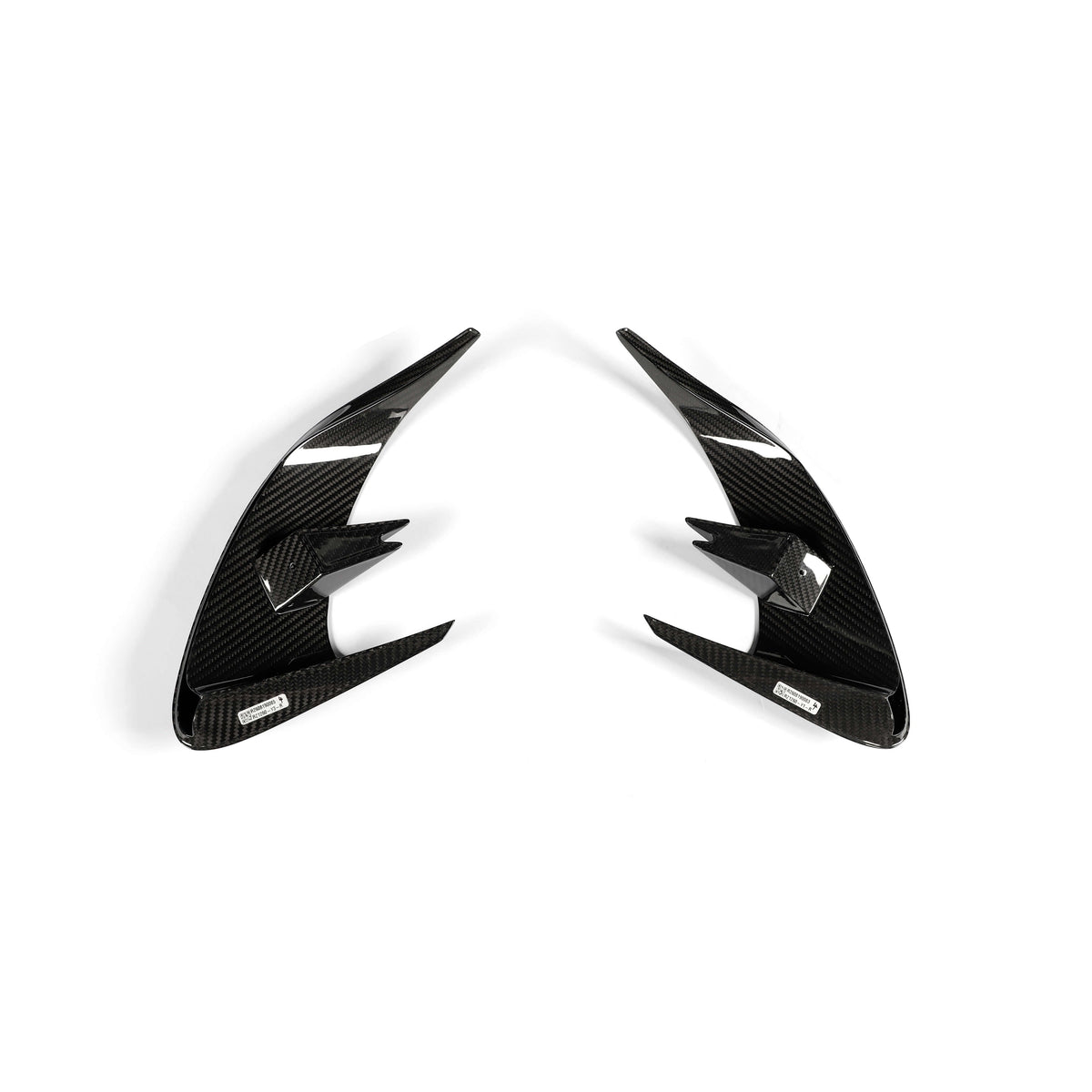RevoZport Carbon Fiber Rear Bumper Canards Compatible With Mercedes-AMG GT 63 S X290