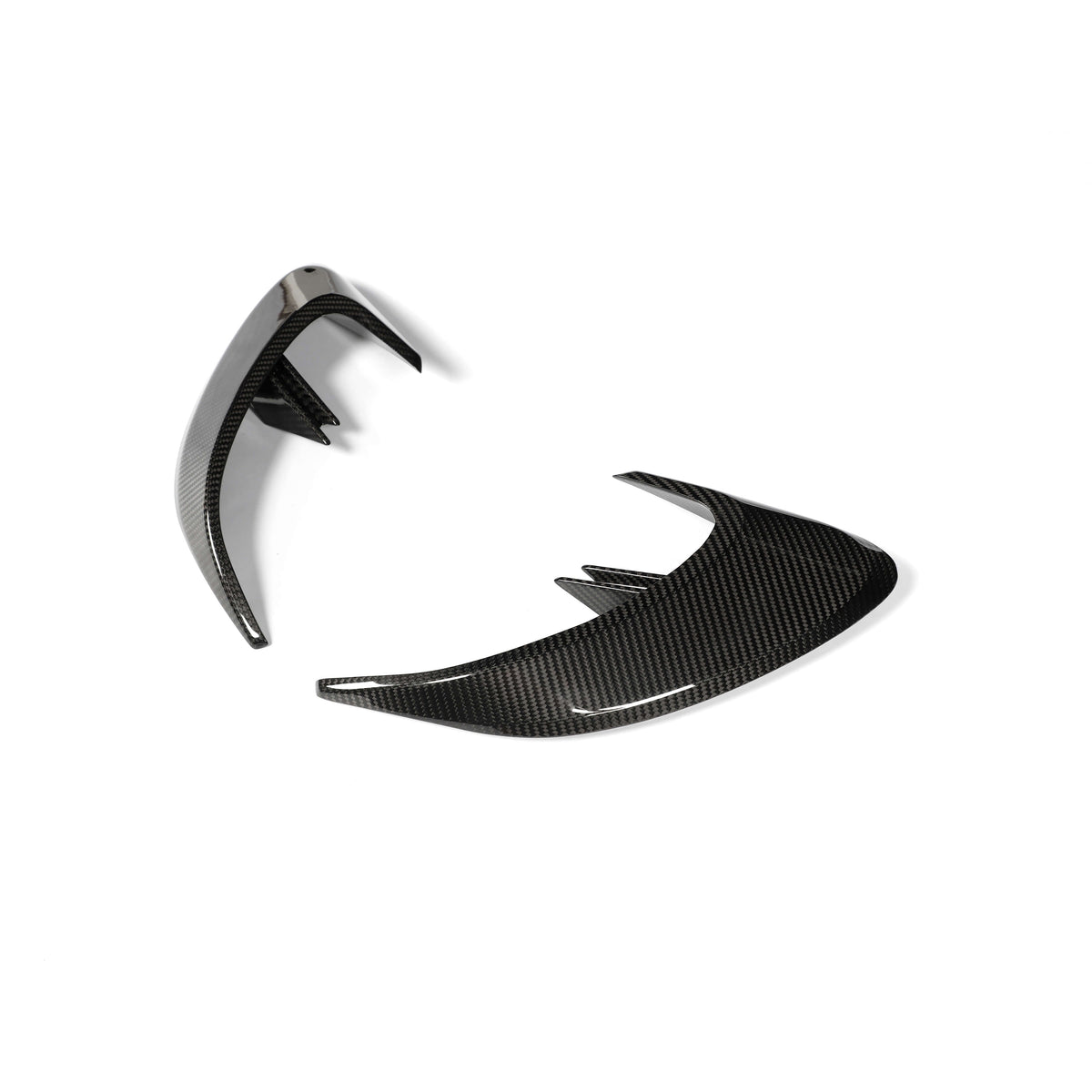 RevoZport Carbon Fiber Rear Bumper Canards Compatible With Mercedes-AMG GT 63 S X290