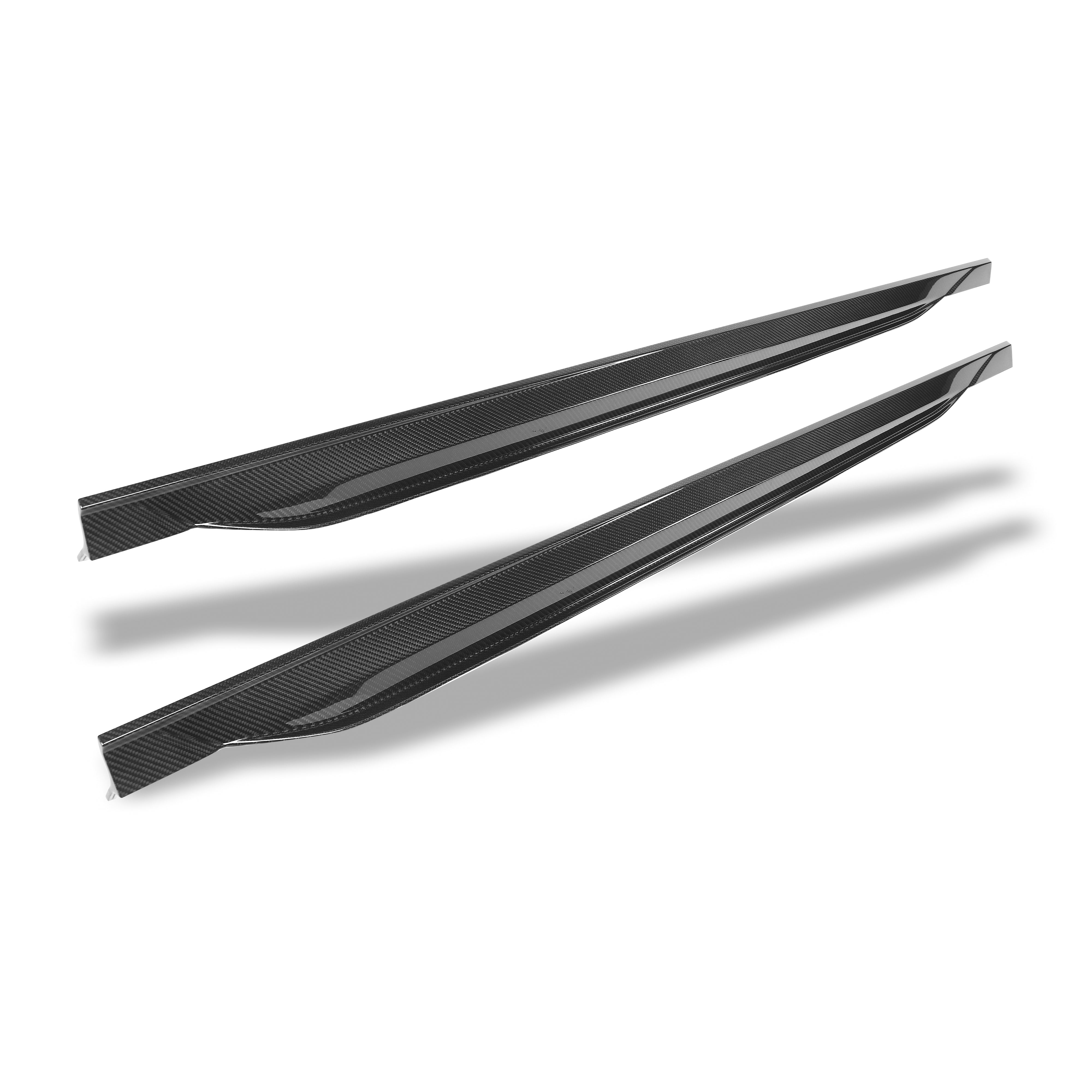 RevoZport Carbon Fiber Side Skirts Compatible With Audi RS3 8Y Sportback