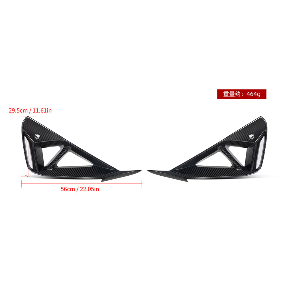 SOOQOO Prepreg Carbon Fiber Front Air Inlets Compatible With BMW 2 Series (G42)