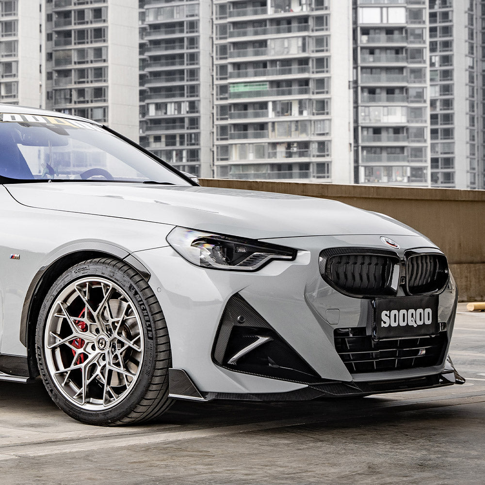 SOOQOO Prepreg Carbon Fiber Front Air Inlets Compatible With BMW 2 Series (G42)