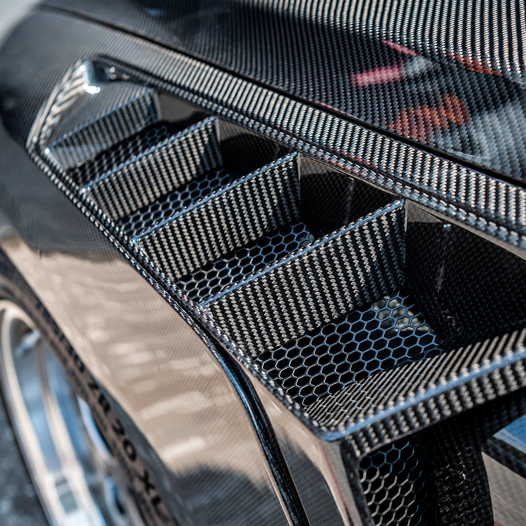 SOOQOO Prepreg Carbon Fiber Side Fenders Compatible With BMW M4 (G82/G82 LCI/G83/G83 LCI)