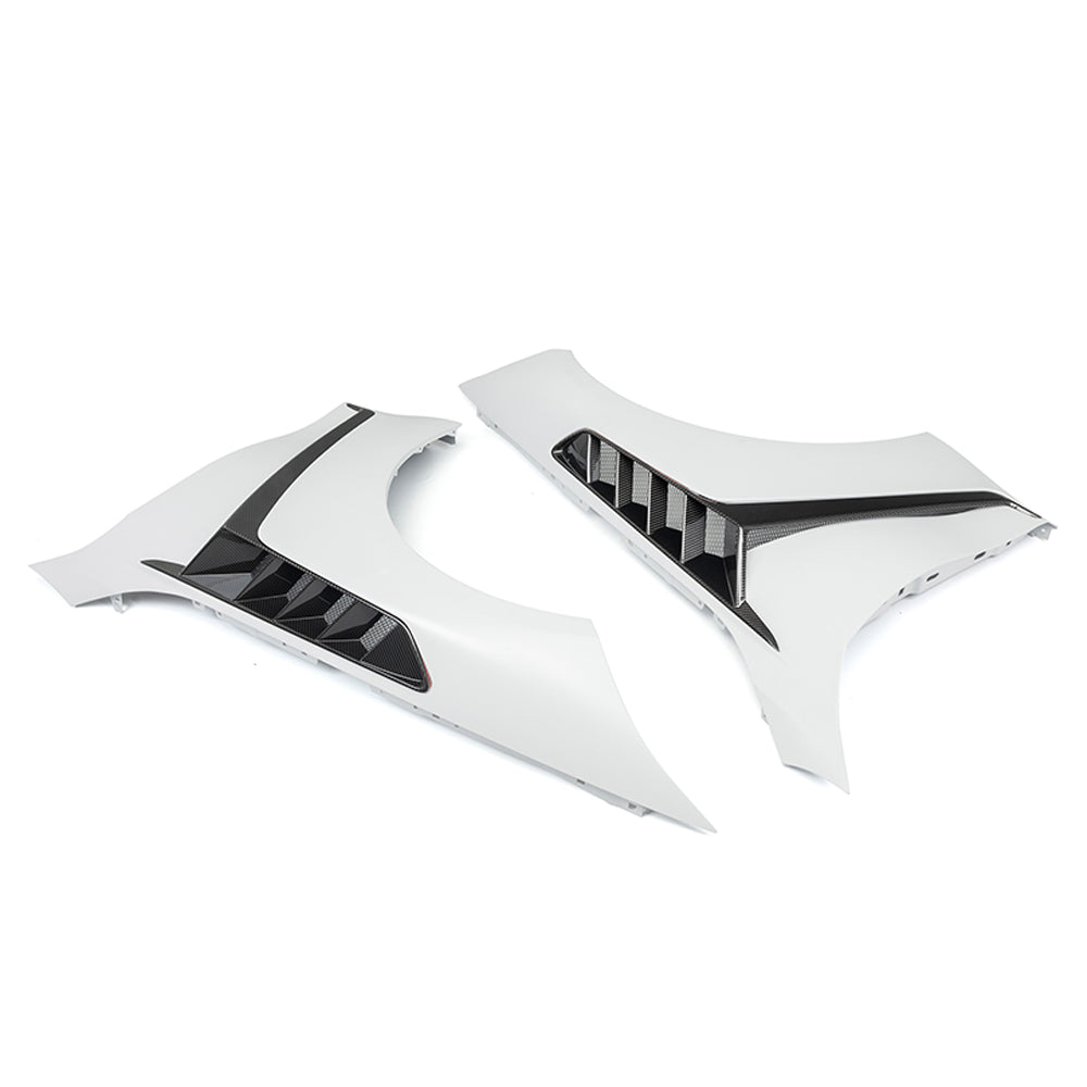 SOOQOO Prepreg Carbon Fiber Side Fenders Compatible With BMW M4 (G82/G82 LCI/G83/G83 LCI)