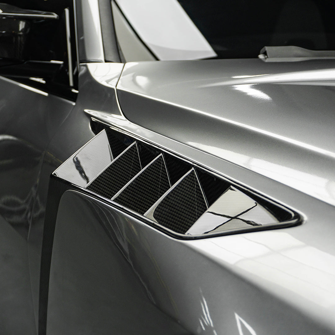 SOOQOO Prepreg Carbon Fiber Side Fenders Compatible With BMW M4 (G82/G82 LCI/G83/G83 LCI)