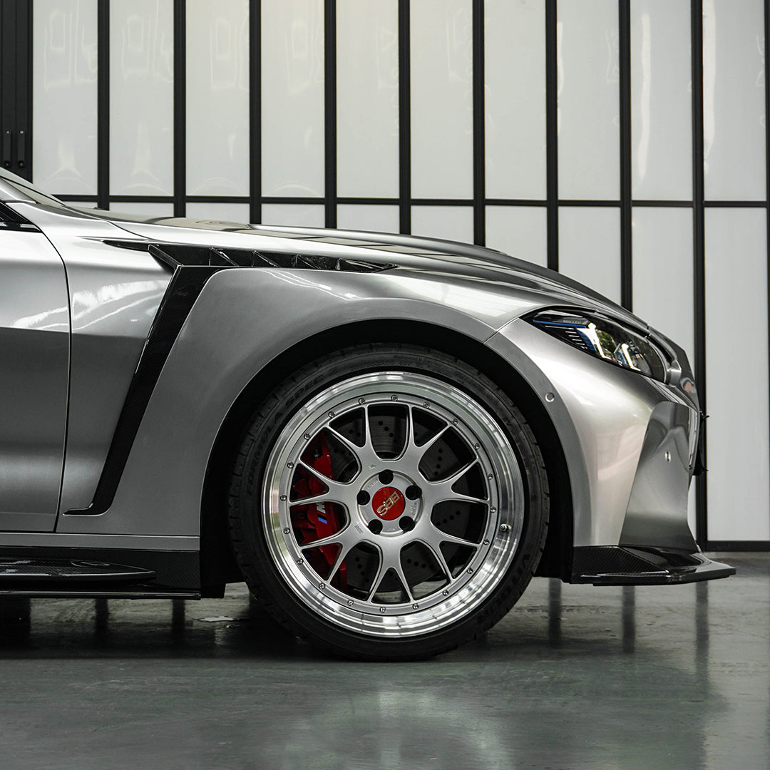 SOOQOO Prepreg Carbon Fiber Side Fenders Compatible With BMW M4 (G82/G82 LCI/G83/G83 LCI)
