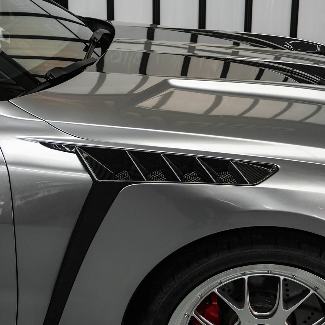 SOOQOO Prepreg Carbon Fiber Side Fenders Compatible With BMW M4 (G82/G82 LCI/G83/G83 LCI)
