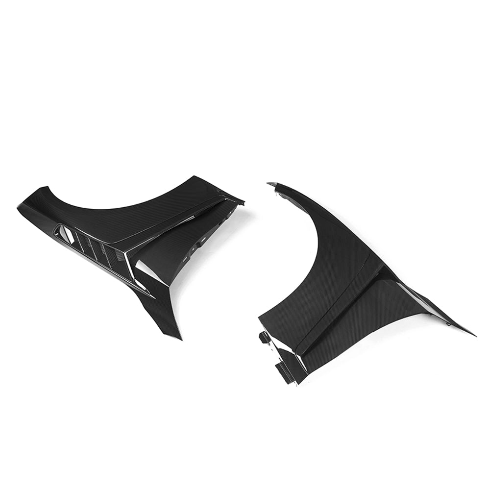 SOOQOO Prepreg Carbon Fiber Side Fenders Compatible With BMW M4 (G82/G82 LCI/G83/G83 LCI)
