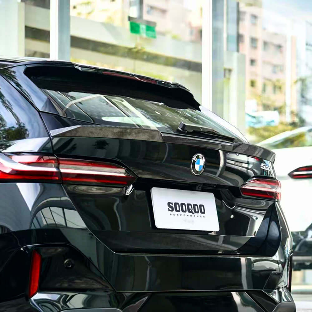 SOOQOO Prepreg Carbon Fiber Rear Spoiler Compatible With BMW 5 Series/M5 (G61/G99)