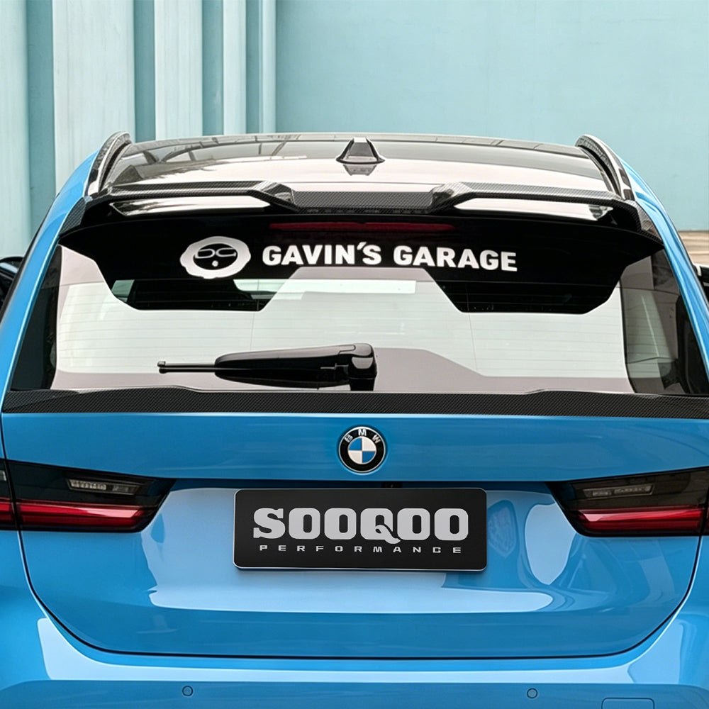 SOOQOO V2 Prepreg Carbon Fiber Rear Roof Spoiler Compatible With BMW 3 Series/M3 (G21/G21 LCI/G81/G81 LCI)