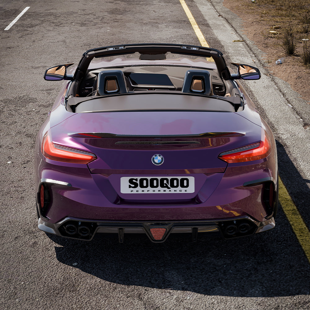 SOOQOO SQ Style Prepreg Carbon Fiber Rear Diffuser Compatible With BMW Z4 (G29)