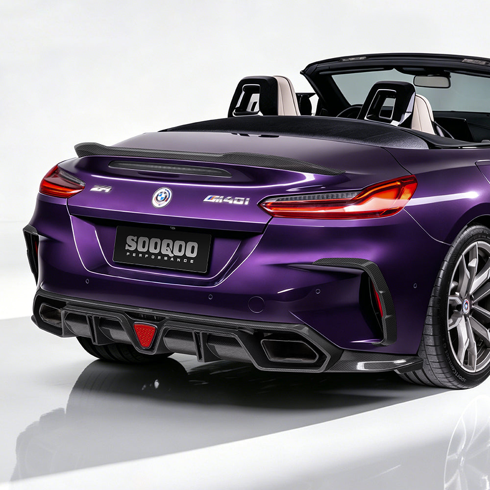 SOOQOO SQ Style Prepreg Carbon Fiber Rear Diffuser Compatible With BMW Z4 (G29)