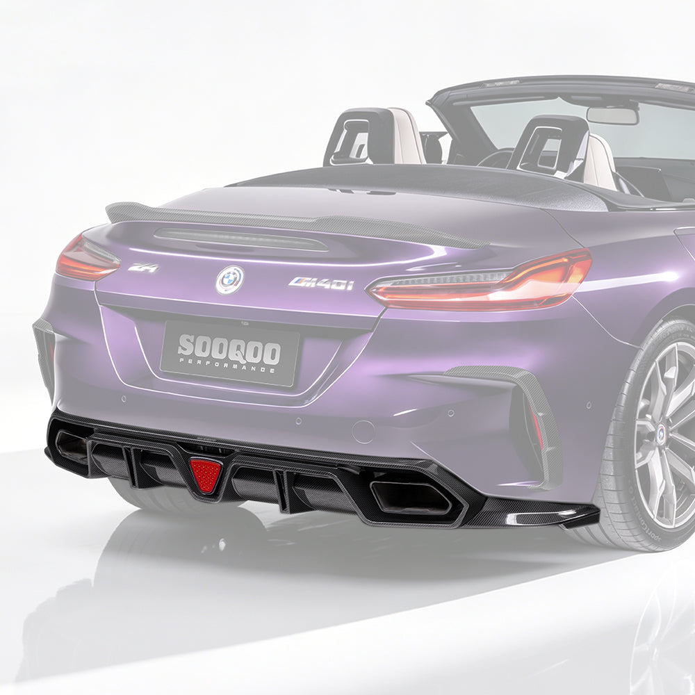 SOOQOO SQ Style Prepreg Carbon Fiber Rear Diffuser Compatible With BMW Z4 (G29)