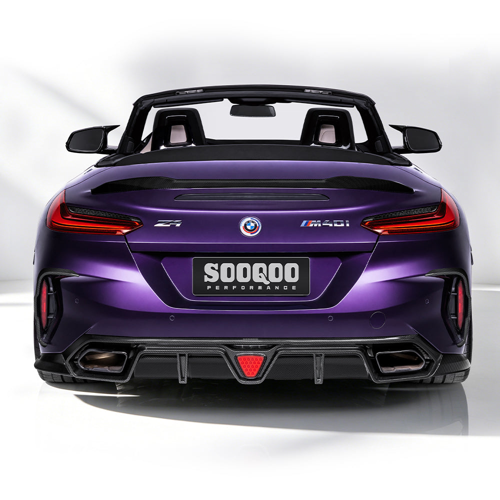SOOQOO SQ Style Prepreg Carbon Fiber Rear Diffuser Compatible With BMW Z4 (G29)