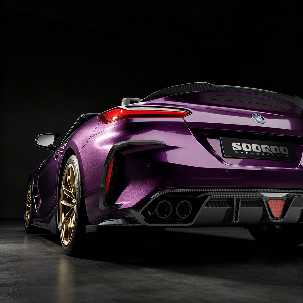 SOOQOO SQ Style Prepreg Carbon Fiber Rear Diffuser Compatible With BMW Z4 (G29)