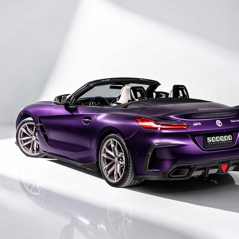 SOOQOO SQ Style Prepreg Carbon Fiber Side Skirts Compatible With BMW Z4 (G29)