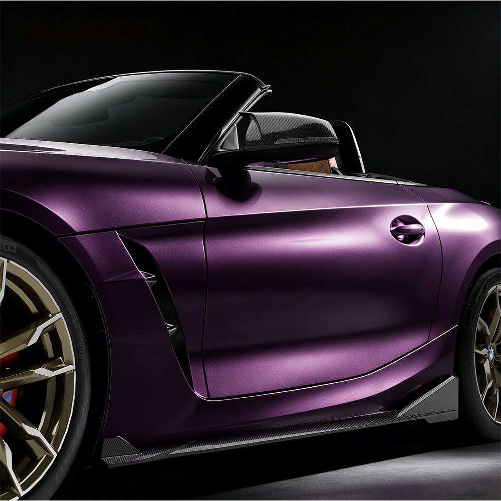 SOOQOO SQ Style Prepreg Carbon Fiber Side Skirts Compatible With BMW Z4 (G29)