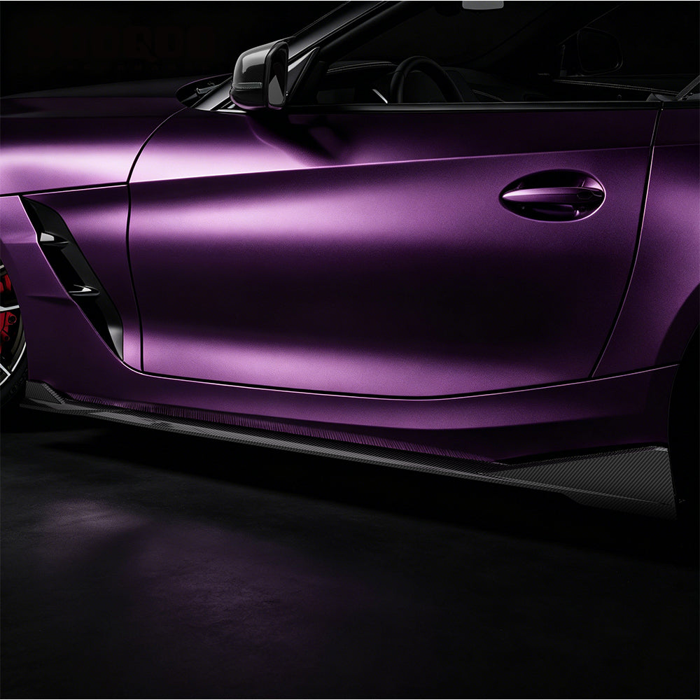 SOOQOO SQ Style Prepreg Carbon Fiber Side Skirts Compatible With BMW Z4 (G29)