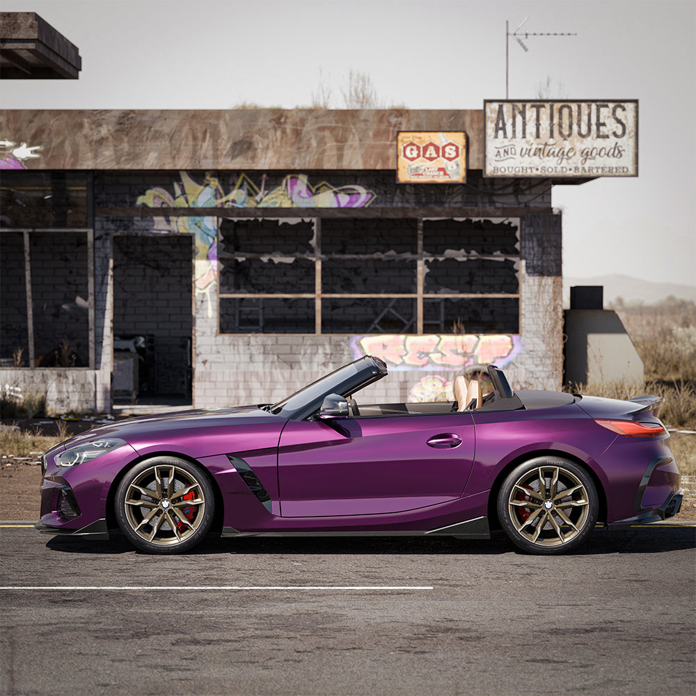SOOQOO SQ Style Prepreg Carbon Fiber Side Skirts Compatible With BMW Z4 (G29)