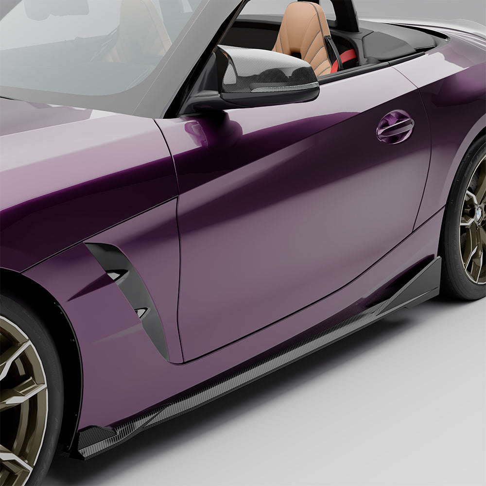 SOOQOO SQ Style Prepreg Carbon Fiber Side Skirts Compatible With BMW Z4 (G29)
