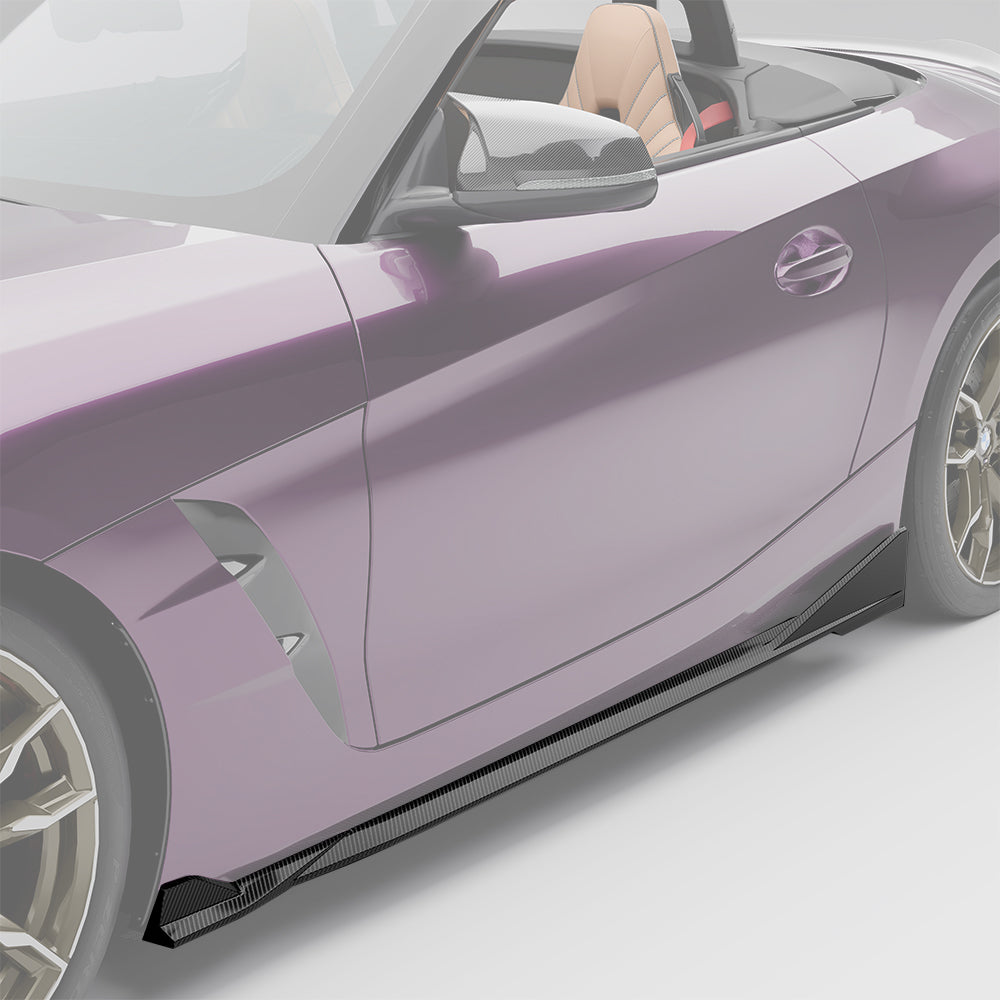 SOOQOO SQ Style Prepreg Carbon Fiber Side Skirts Compatible With BMW Z4 (G29)