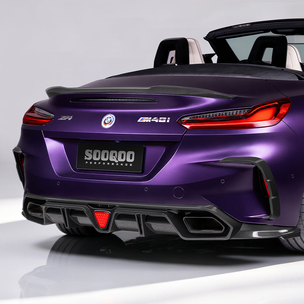 SOOQOO SQ Style Prepreg Carbon Fiber Rear Spoiler Compatible With BMW Z4 (G29)