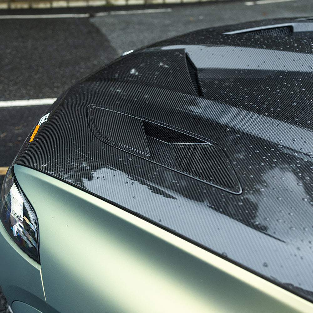 SOOQOO Prepreg Carbon Fiber Vented Hood Compatible With BMW X5M (F95/F95 LCI)