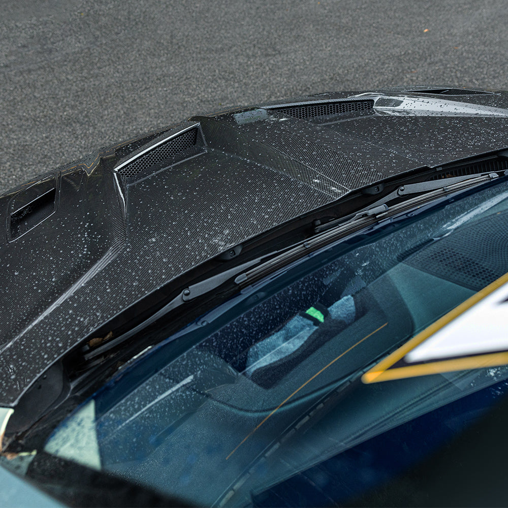 SOOQOO Prepreg Carbon Fiber Vented Hood Compatible With BMW X5M (F95/F95 LCI)