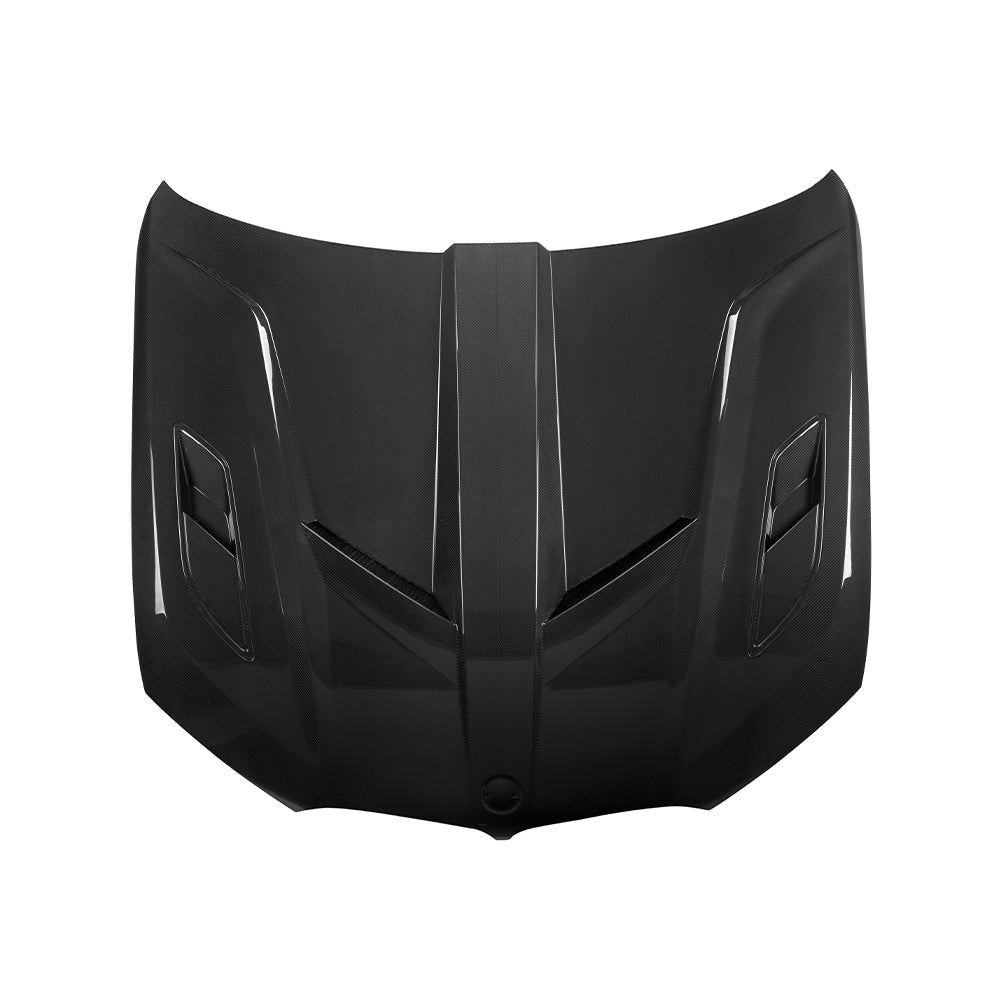 SOOQOO Prepreg Carbon Fiber Vented Hood Compatible With BMW X5M (F95/F95 LCI)